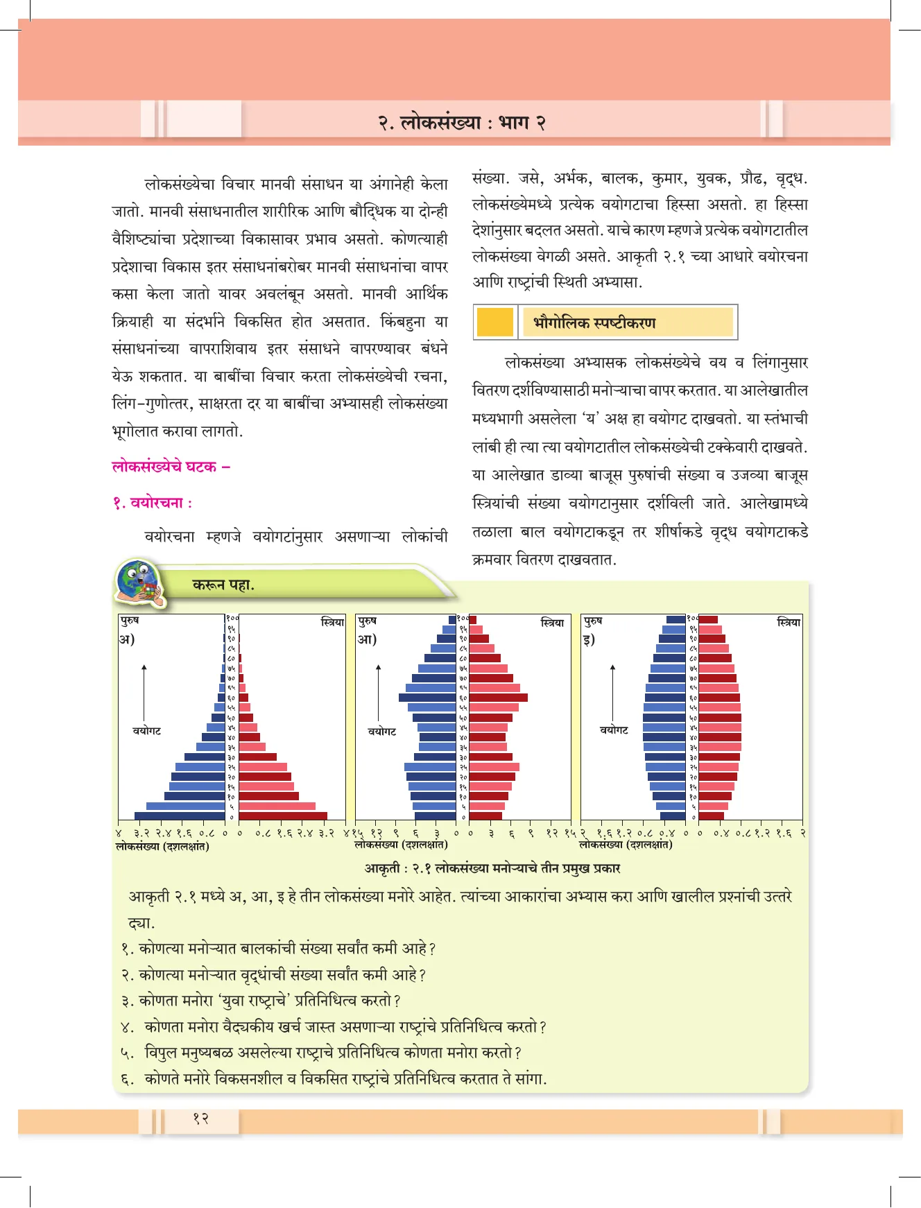 इयत्ता 12 वी भूगोल पुस्तक - Page 21