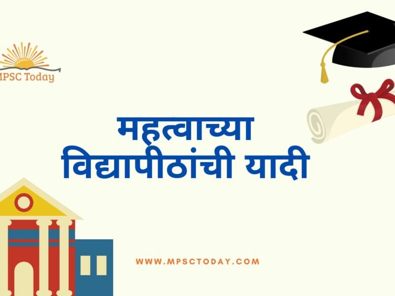 महत्वाच्या विद्यापीठांची यादी