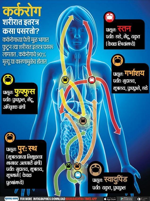 How Cancer is spread elsewhere in the body