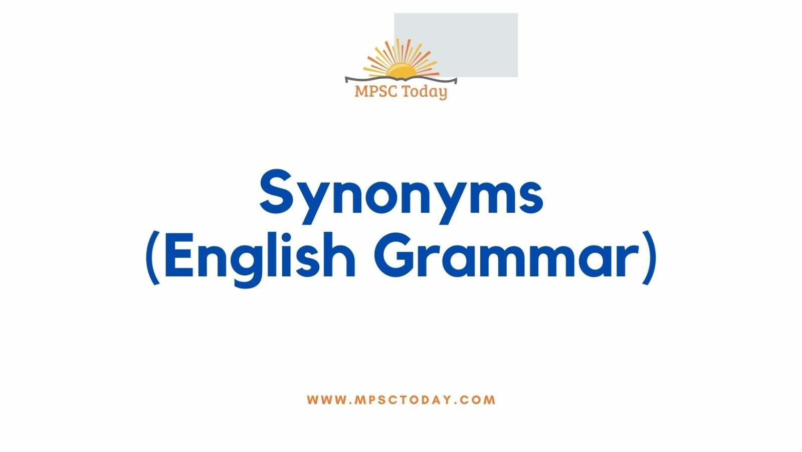 SYNONYMS (English Grammar)