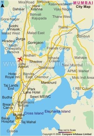 Mumbai Map: मुंबई शहर जिल्हा हा कोकण विभागातील एक जिल्हा आहे. शहराच्या क्षेत्रास "बेट शहर" किंवा दक्षिण मुंबई किंवा जुने मुंबई असे म्हणतात. हे दक्षिणेस कुलाब्यापासून उत्तरेस माहीम व सायन पर्यंत आहे.