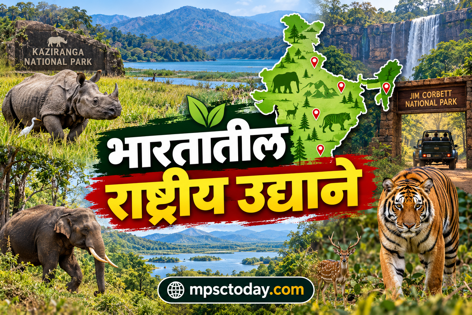 भारतातील राष्ट्रीय उद्याने (National Parks in India)