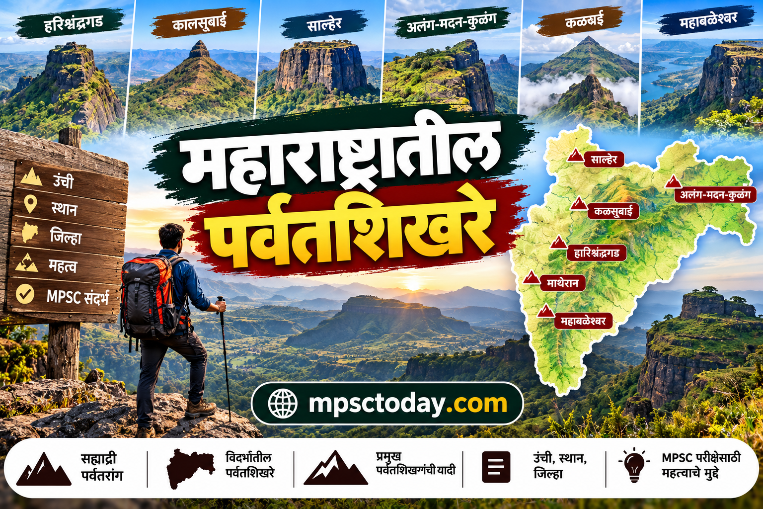 महाराष्ट्रातील पर्वतशिखरे (Mountain Peaks in Maharashtra)