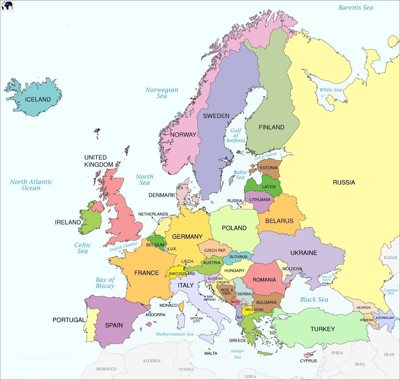 युरोप (Europe) - खंड