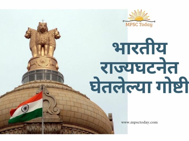 भारतीय राज्यघटनेत घेतलेल्या गोष्टी