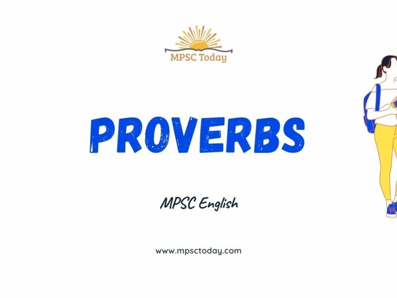Proverbs - MPSC English