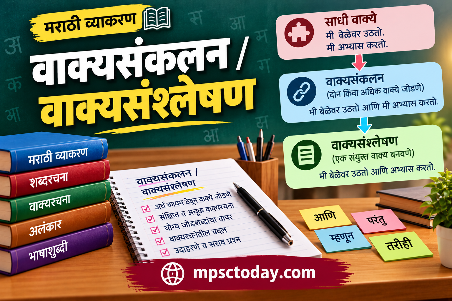 वाक्यसंकलन / वाक्यसंश्लेषण (Sentence Synthesis) – MPSC विशेष संपूर्ण अभ्यासक्रम