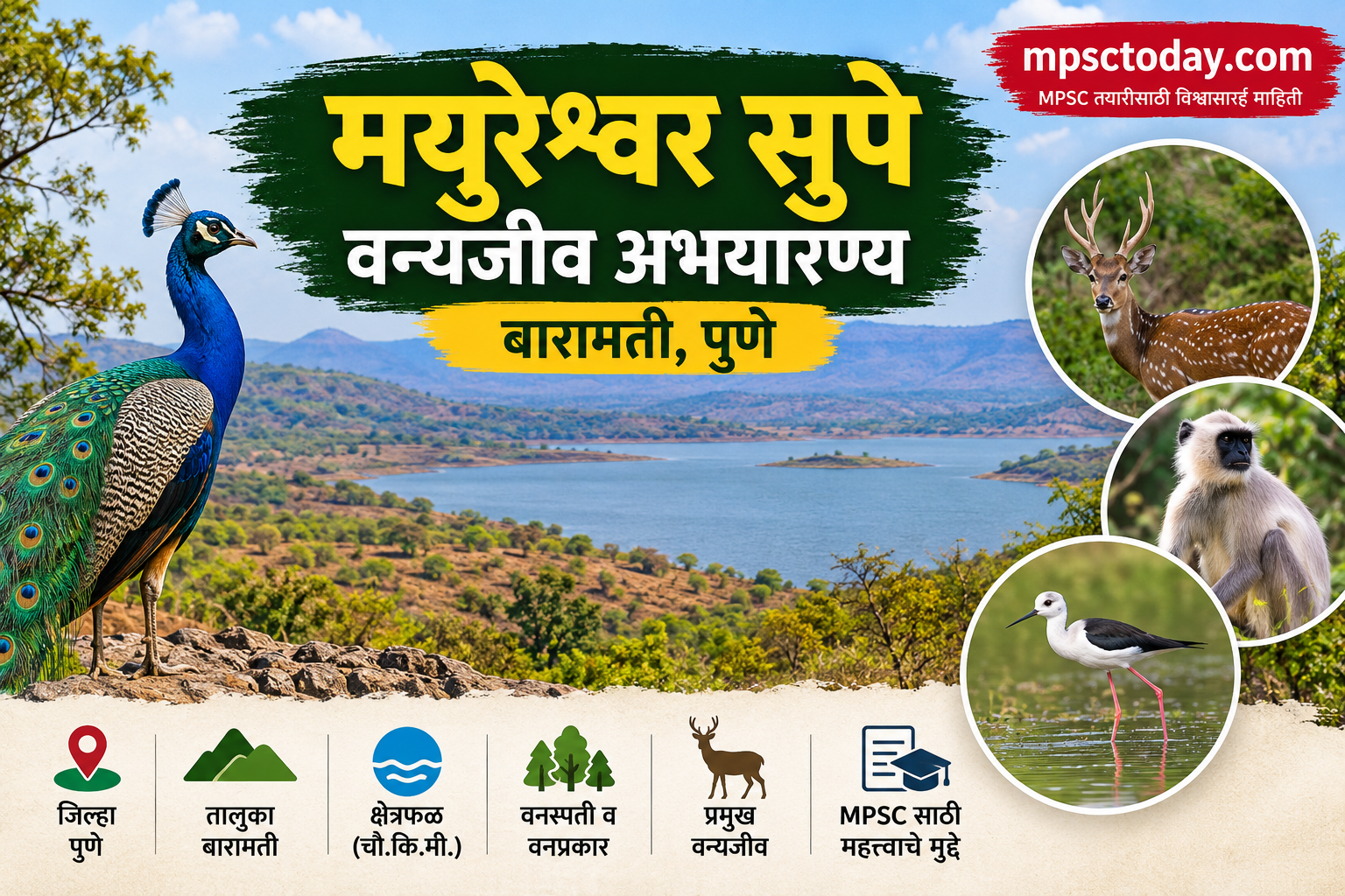 मयुरेश्वर सुपे वन्यजीव अभयारण्य, बारामती, पुणे - संपूर्ण माहिती