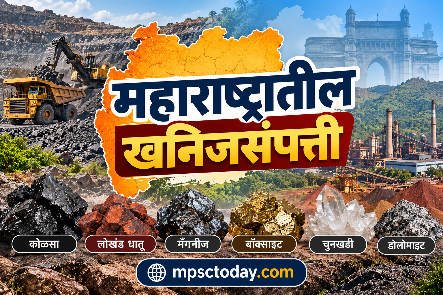 महाराष्ट्रातील खनिजसंपत्ती (Mineral Resources of Maharashtra):