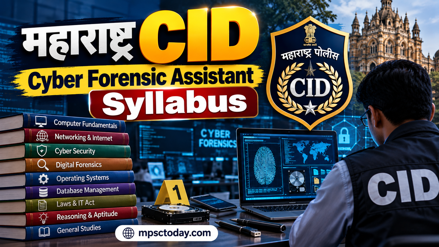 Maha CID Cyber Forensic Assistant Syllabus 2026: सायबर फॉरेन्सिक विश्लेषक Exam Pattern PDF