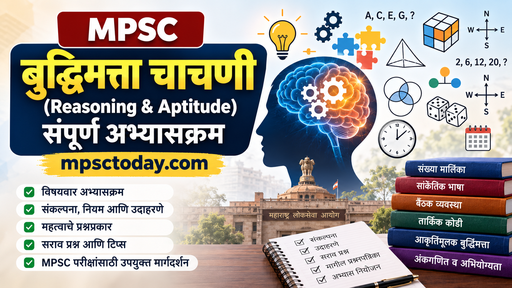 बुद्धिमत्ता चाचणी व अभियोग्यता (Reasoning & Aptitude) – MPSC संपूर्ण अभ्यासक्रम