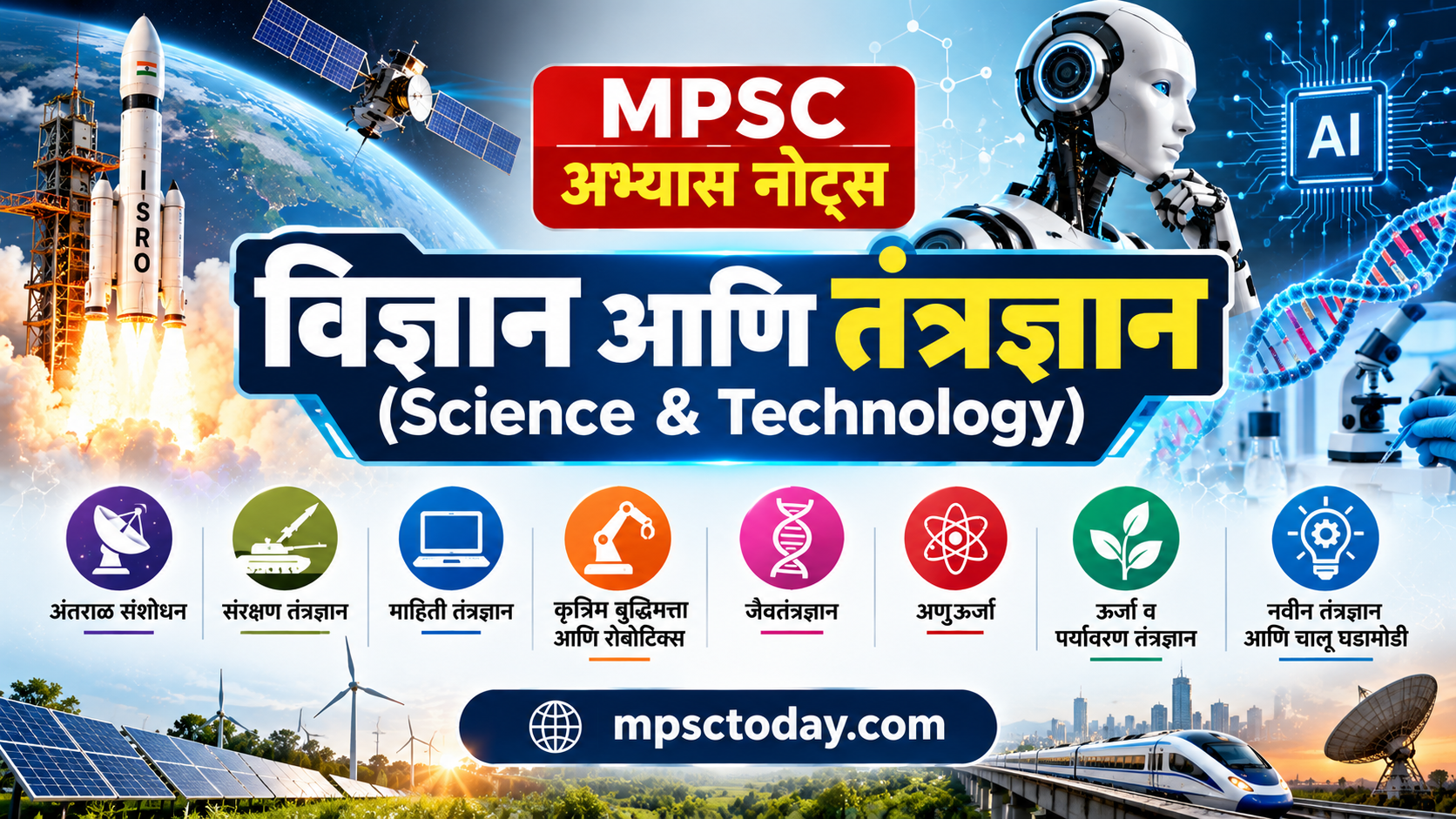 विज्ञान आणि तंत्रज्ञान (Science & Technology) – MPSC अभ्यास नोट्स