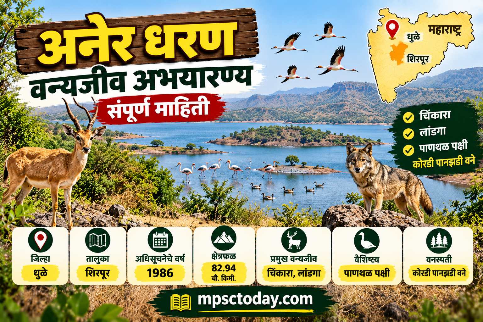 अनेर धरण वन्यजीव अभयारण्य - संपूर्ण माहिती