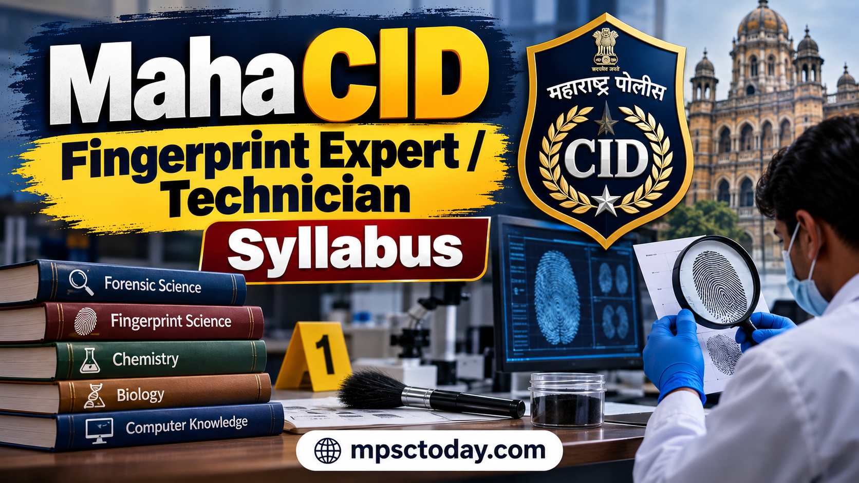 Maha CID Fingerprint Expert Syllabus 2026: अंगुलीमुद्रा तज्ज्ञ व शोधक Exam Pattern PDF