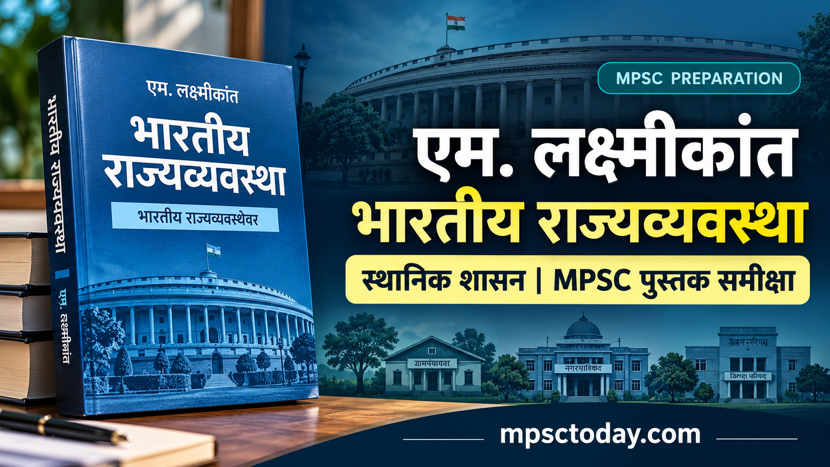 एम. लक्ष्मीकांत भारतीय राज्यव्यवस्था पुस्तक समीक्षा | MPSC