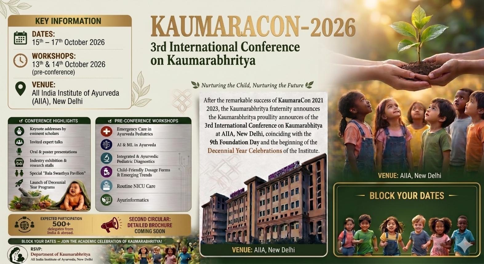 Upcoming Ayurveda Events 2026 | National & International Ayurveda Conferences, Seminars & Workshops in India