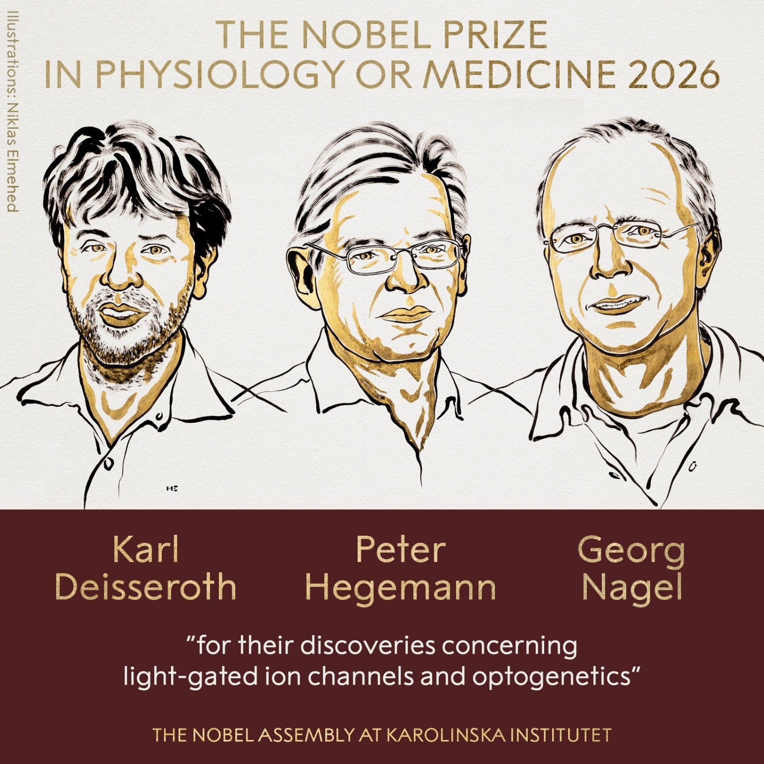 नोबेल पारितोषिक 2026 : वैद्यकशास्त्रातील पुरस्कार Karl Deisseroth, Peter Hegemann आणि Georg Nagel यांना | Optogenetics Explained in Marathi